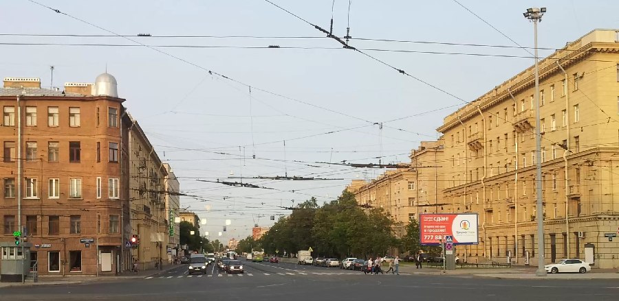 Благодатная улица и Московский проспект